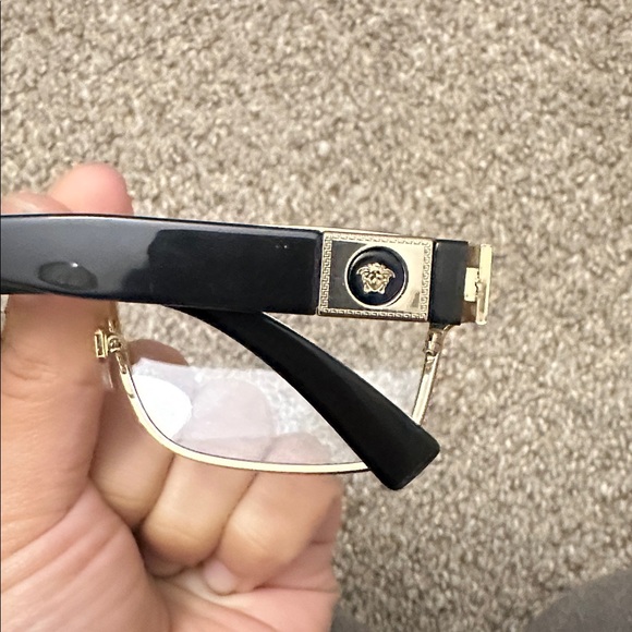 Versace Black and Gold Eyeglasses with Case - Picture 6 of 6